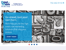 Tablet Screenshot of paul-markprinting.com